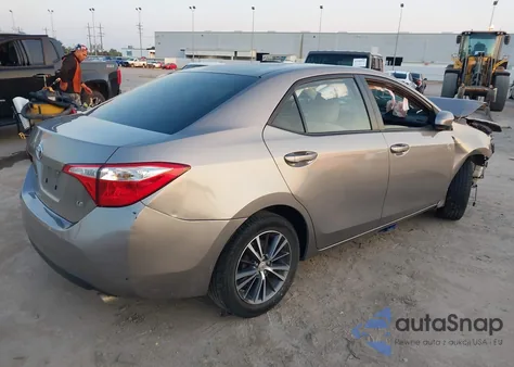 2016 Toyota Corolla Le Plus from USA, damaged, VIN 5YFBURHE2GP376362